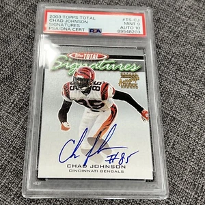 2003 Topps Total Chad Johnson #TS-CJ Signatures Autograph Auto SP Bengals - Picture 1 of 4
