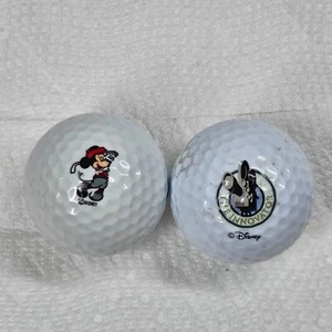 2 Disney Golf Balls The Innovator + Mickey Mouse Vintage - Picture 1 of 7
