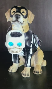 The Humane Society Trick Or Treating LABRADOR Dog Light Up Skull Halloween NWT - Picture 1 of 8