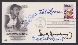 Bob Feller, Ted Lyons, Hank Greenberg & Brooks Robinson, Baseball Hall of Famers - Picture 1 of 1