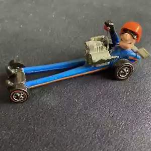 Vintage Redline Hot Wheels 1971 Farbs Hy Gear Dragster w goggles Hand on Shifter - Picture 1 of 24