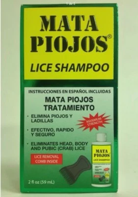 Champú medicado para piojos Mata Piojos 2 fl oz  Foto 1 de 4