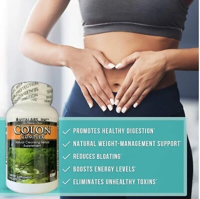 3 Colon Cleanse Detox Flush Digestion Digestive Cleanser Bowel Bloating Support - Image 1 of 4
