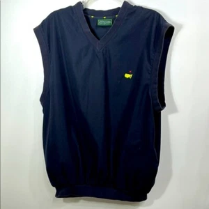 Masters Collection Men’s Navy Blue Windbreaker V-Neck Vest Golf Size Large. - Picture 1 of 7