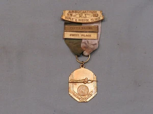 Vintage 1951 NJ Association Gewehr & Pistolenvereine Schießen/Markierungsmann Medaille - Bild 1 von 2