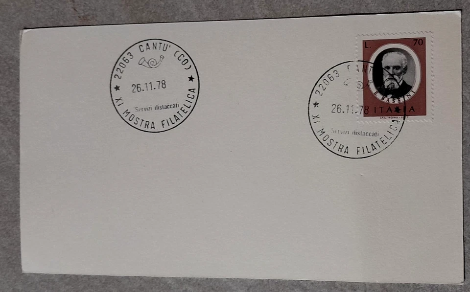 1978 biglietto mostra filatelica primo giorno - Immagine 1 di 1