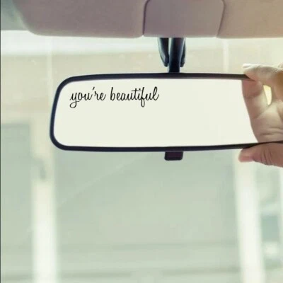 you're beautiful - Paquete de 2 - Vaso espejo calcomanía vinilo retrovisor - Envío gratuito Foto 1 de 4