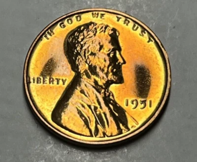 1951-P Proof Lincoln Wheat 1c Cent Penny - Old U.S. Coins - Image 1 of 2