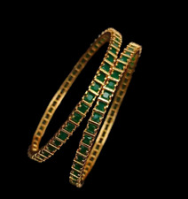 Ethnic Traditional Indian Jewelry Gold Plated Bollywood 2Pc Bracelet Bangles Set