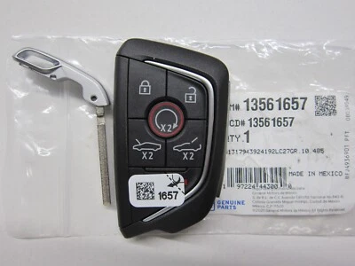 NEW OEM 2020-2025 CORVETTE SMART KEY KEYLESS REMOTE FOB ALARM 13561657 *7 Button - Image 1 of 3