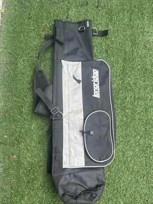 Bolsa de golf Longridge Sunday con lápiz correa para el brazo plegable negra/gris muy apreciada Foto 1 de 4