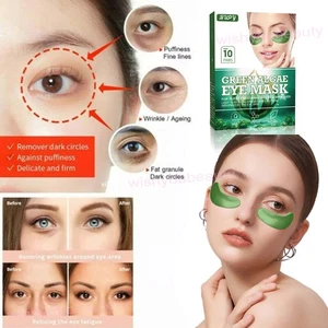 Parches de algas debajo de los ojos almohadilla para ojos de gel antiarrugas de colágeno cristalino ojeras - Imagen 1 de 12