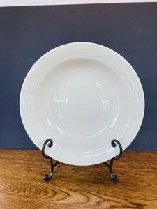 Longaberger Pottery Woven Traditions Ivory 12⅛” Large Pasta Serving Bowl MINT - Picture 1 of 6