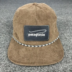 Patagonia Fly Catcher Hat Mens Corduroy Brown Fishing Logo Rare Rope - Picture 1 of 10