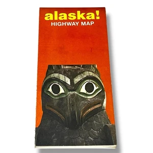 Alaska Highway Map Vintage c1972 DX - Picture 1 of 4