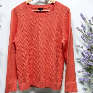 Talbots Melone Pullover mit Zopfmuster - Bild 1 von 5