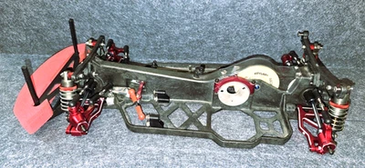 Vintage Losi XXX-S Fully Upgraded Graphite & Aluminum MIP Roller Chassis RARE - Image 1 of 4