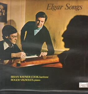 SHE526 Brian Rayner Cook / Roger Vignoles Elgar Songs LP vinyl UK Pearl 1976 - Picture 1 of 4