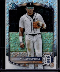 2025 Bowman Chrome Nestor Miranda 1° Bowman Mini rifrattore diamantato #BCP-217 - Foto 1 di 2