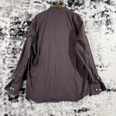 Resistol Shirt Mens Size Extra Large Brown Western Rodeo Button Up Cowboy - Image 1 of 4