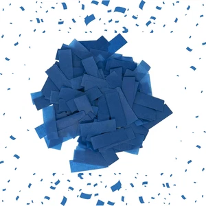 Confetii Biodegradabili Blu Scuro - Confetto di carta velina svolazzante rettangolare... - Foto 1 di 12