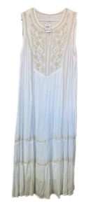J. Crew Women’s White Sleeveless Maxi Dress Size XL - Picture 1 of 6