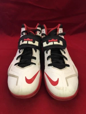 Zapatos de baloncesto Nike Zoom Lebron Soldier VII 7 599264-100 rojo blanco 12,5 U3 Foto 1 de 4