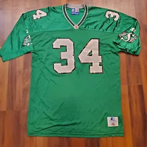 Vtg Saskatchewan Roughriders CFL Canadian Football Jersey #34 Weir 2XL Starter - Picture 1 of 8