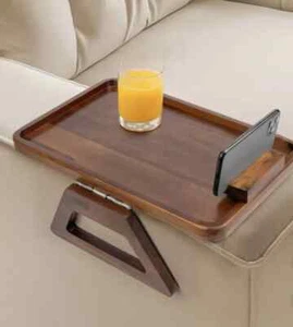 Smart Design Acacia Armrest Tray Ships Now! - Picture 1 of 7