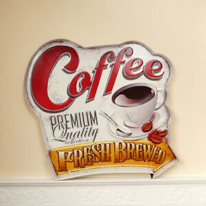 Have a coffee Kaffee Girl Metallschild geprägt 15x20 Blechschild Tin Sign M20