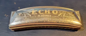 vintage Hohner "Echo" Harmonica, Grand Prix, curved, Made in Germany, Key of C - Picture 1 of 7