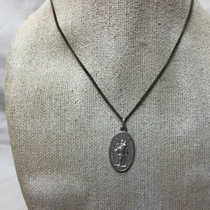 Vintage Religious St Christopher Medal I'm a Catholic if an Accident Call Priest - Picture 1 of 7