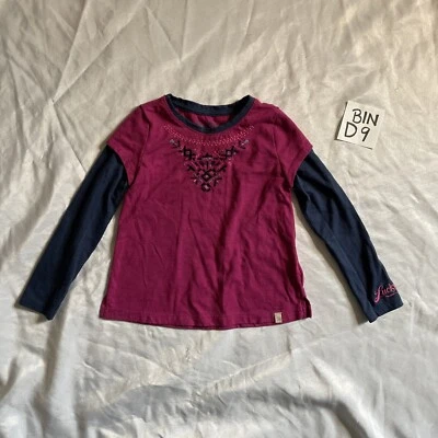 Lucky Brand Pink Blue Layered Tee Shirt toddler size 4T - Изображение 1 из 4