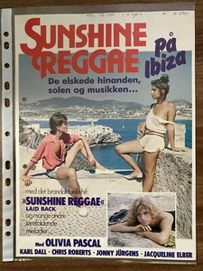 Sunshine Reggae auf Ibiza Karl Dall, Olivia Pascal 1983 Danish Press Release - Bild 1 von 3