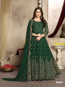 Salwar Kameez Party Wear Indian Designer Wedding Pakistani Bollywood Dress suit - Picture 1 of 6