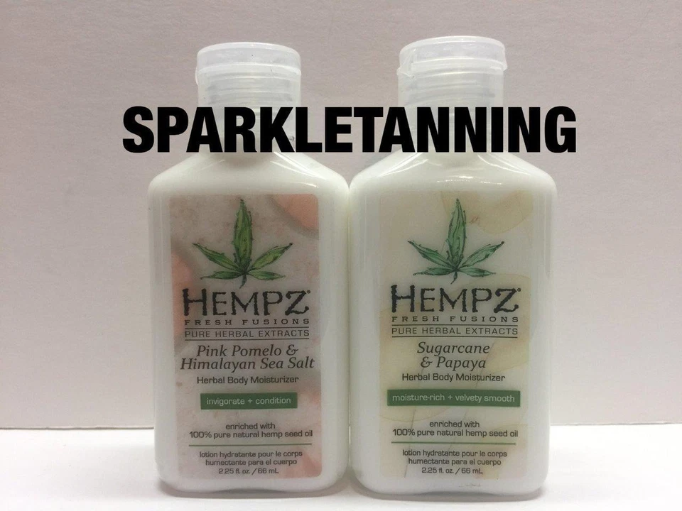 Hempz NEW SCENTS Pink Pomelo & Sugarcane Papaya Herbal Hemp Moisturizer LOT of 2 - Image 1 of 1