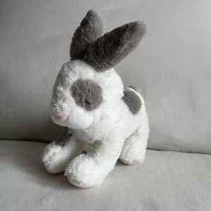Parches Conejo Gris Conejo Blanco Cosido Ojos Peluche de Carter 9" Juguete Amoroso - Imagen 1 de 7