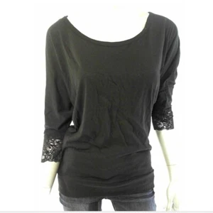 Jenni by Jennifer Moore Mujer Camisa para dormir Prenda para dormir M Negro Encaje - Imagen 1 de 2
