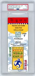 1999 FIFA WOMENS WORLD CUP FOOTBALL PSA BIGLIETTO STUB USA VS NIGERIA MIA HAMM GOAL - Foto 1 di 2