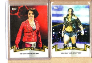 Riott Squad-WWE-2 Card Lot-2018 Topps Women Division-Ruby Riott-Sarah Logan-Mint - Picture 1 of 1