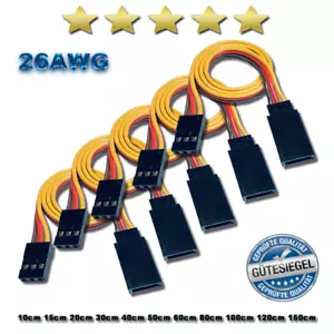 Servo extension cable 10 cm 15 cm 20 cm 30 cm 40 cm 60 cm 80 cm 100 cm 150 cm JR - Picture 1 of 15