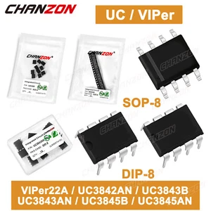 10 PIEZAS IC VIPER22A UC 3842 3843 3845 UC3843 UC3842 UC3845 UC3843B UC3845B DIP 8 - Imagen 1 de 4