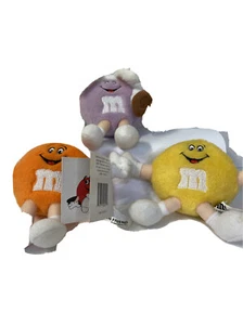 3 Small M&M Plush Advertising  w hanger ( bin 110) - Picture 1 of 9