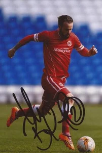 CARDIFF: JOHN BRAYFORD SIGNED 6x4 ACTION PHOTO + COA - Bild 1 von 1
