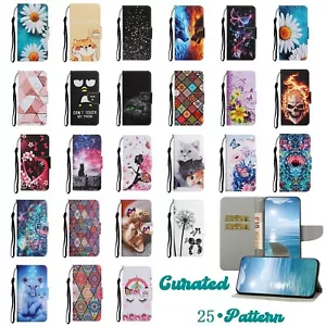 For Samsung Galaxy A16 A15 A14 13 5G Pattern Shockproof Phone Case Leather Cover - Picture 1 of 98