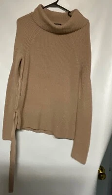 Vintage Women’s S/P BEBE turtleneck SWEATER beige - Image 1 of 4