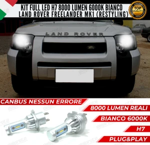 KIT FULL LED LAND ROVER FREELANDER I H7 ANABBAGLIANTI 6000K 8000 LUMEN CANBUS - Picture 1 of 11