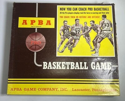 APBA PRO Basketball Card Games Vintage 1972-1973 (1974) Very Rare - Image 1 of 4