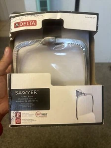 Delta Sawyer Towel Ring Brushed Nickel Finish Faucet Match Spot Shield - Picture 1 of 9