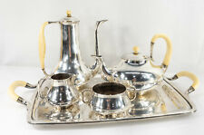Mid Century Modern MCM Danish Sterling Silver Tea Coffee Service Dragsted Denmar